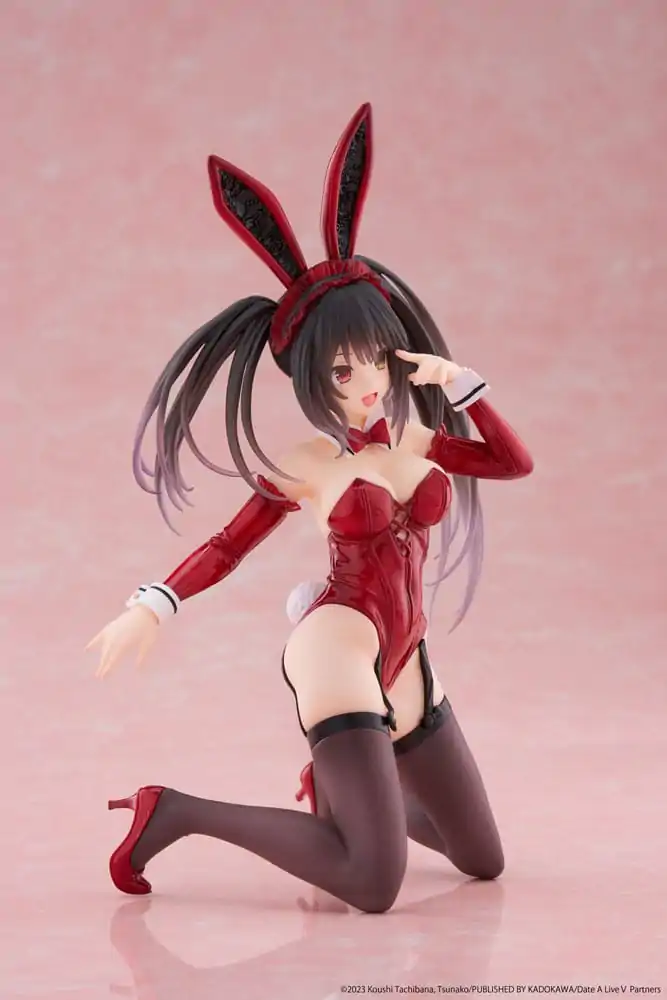 Date A Live V Statuie PVC Figurina de birou Drăguță Kurumi Tokisaki Iepuraș Ver. 13 cm poza produsului