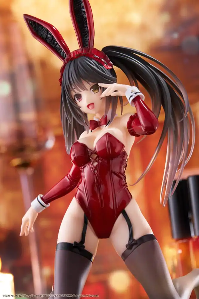 Date A Live V Statuie PVC Figurina de birou Drăguță Kurumi Tokisaki Iepuraș Ver. 13 cm poza produsului