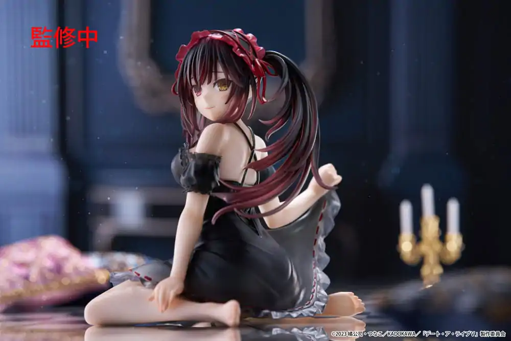 Statuie PVC Date A Live V Desktop Figurina Drăguță Kurumi Tokisaki Nightwear Ver. 13 cm poza produsului