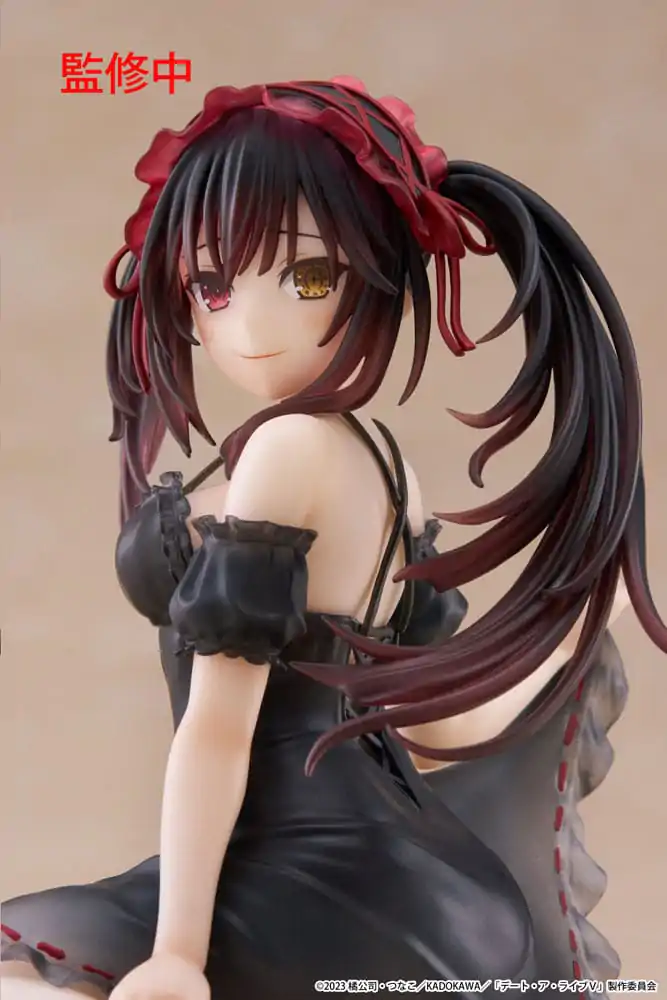 Statuie PVC Date A Live V Desktop Figurina Drăguță Kurumi Tokisaki Nightwear Ver. 13 cm poza produsului