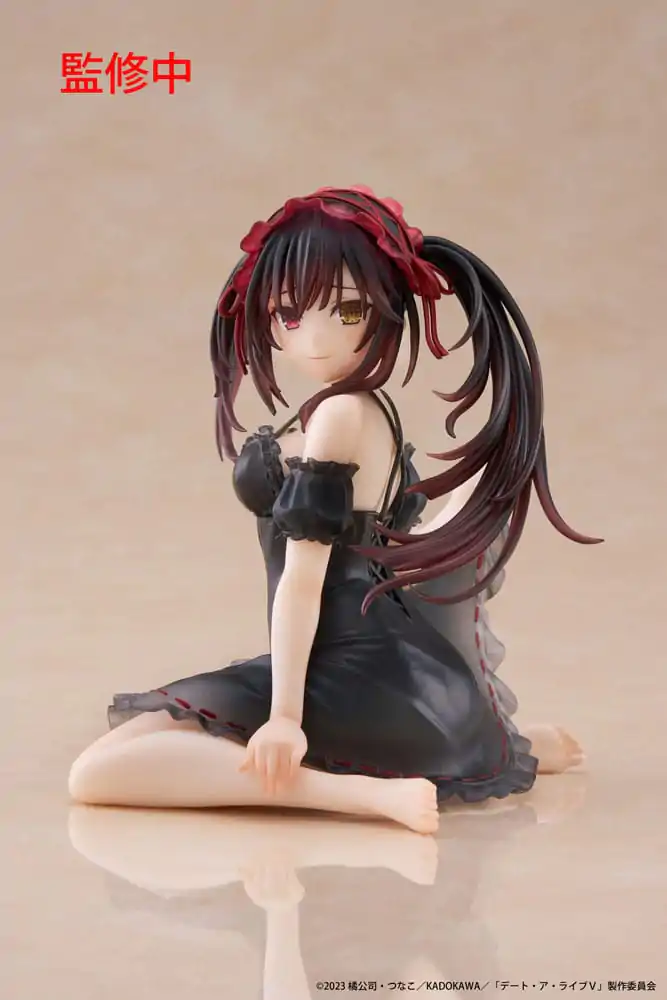 Statuie PVC Date A Live V Desktop Figurina Drăguță Kurumi Tokisaki Nightwear Ver. 13 cm poza produsului