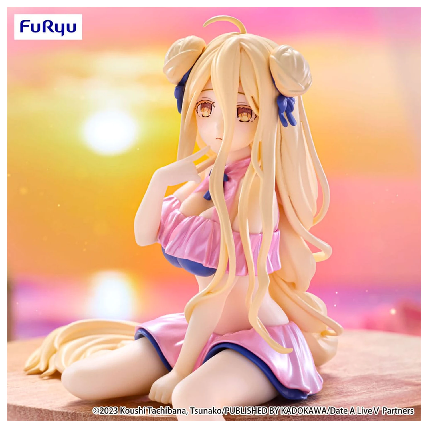 Date A Live V Noodle Stopper Statuie PVC Mukuro Hoshimiya Swimsuit Pastel Pink Color Ver. 13 cm poza produsului