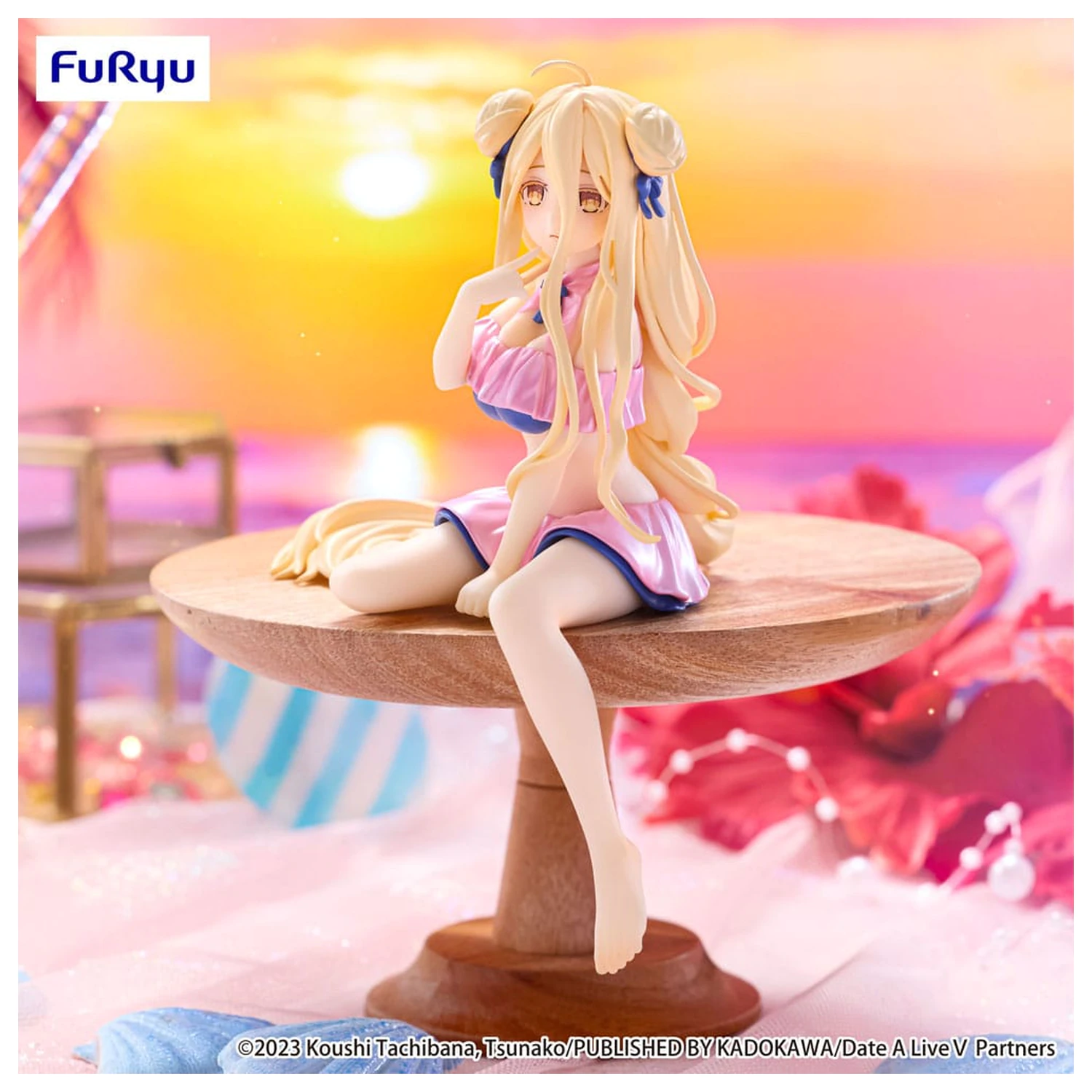 Date A Live V Noodle Stopper Statuie PVC Mukuro Hoshimiya Swimsuit Pastel Pink Color Ver. 13 cm poza produsului
