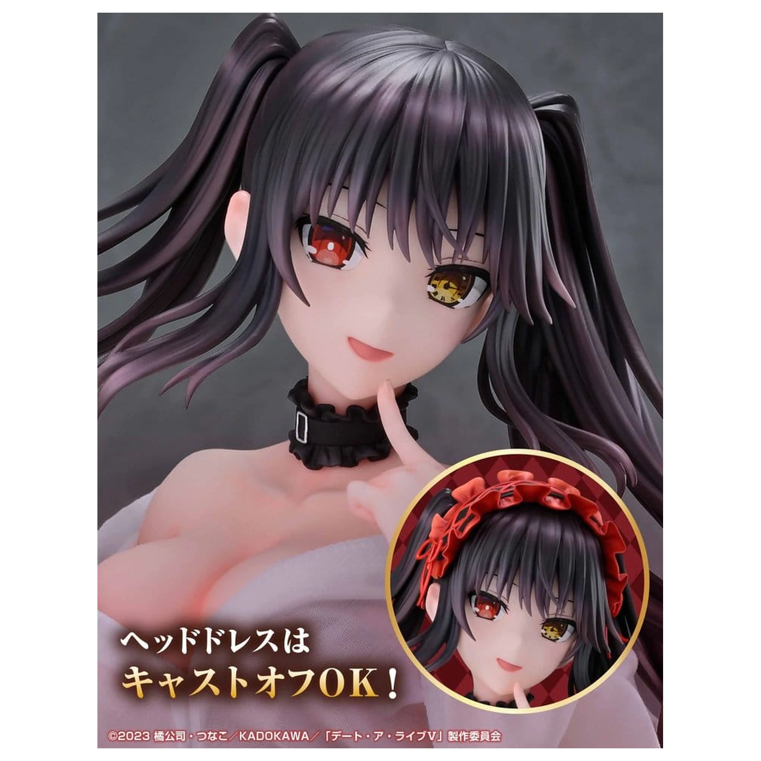 Date A Live V Re:Dress Figurina PVC 1/4 Kurumi Tokisaki Dress shirt Ver. 40 cm poza produsului