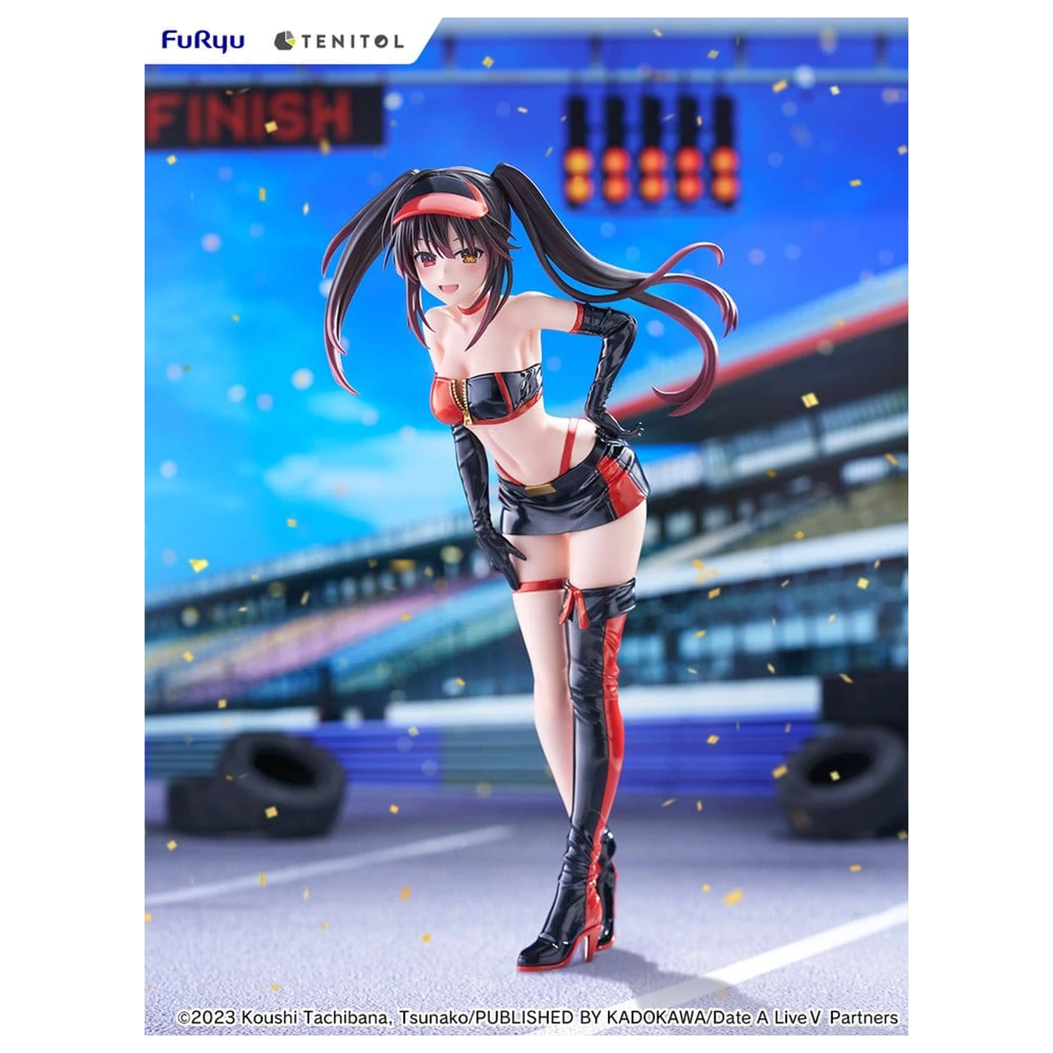 Date A Live V Tenitol Tall figurina PVC Kurumi Tokisaki Race Queen Ver. 29 cm poza produsului