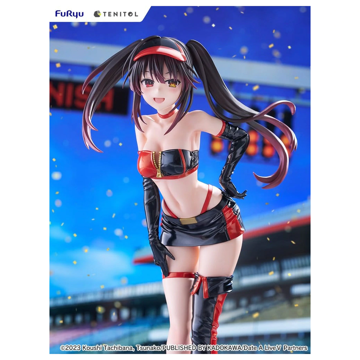 Date A Live V Tenitol Tall figurina PVC Kurumi Tokisaki Race Queen Ver. 29 cm poza produsului
