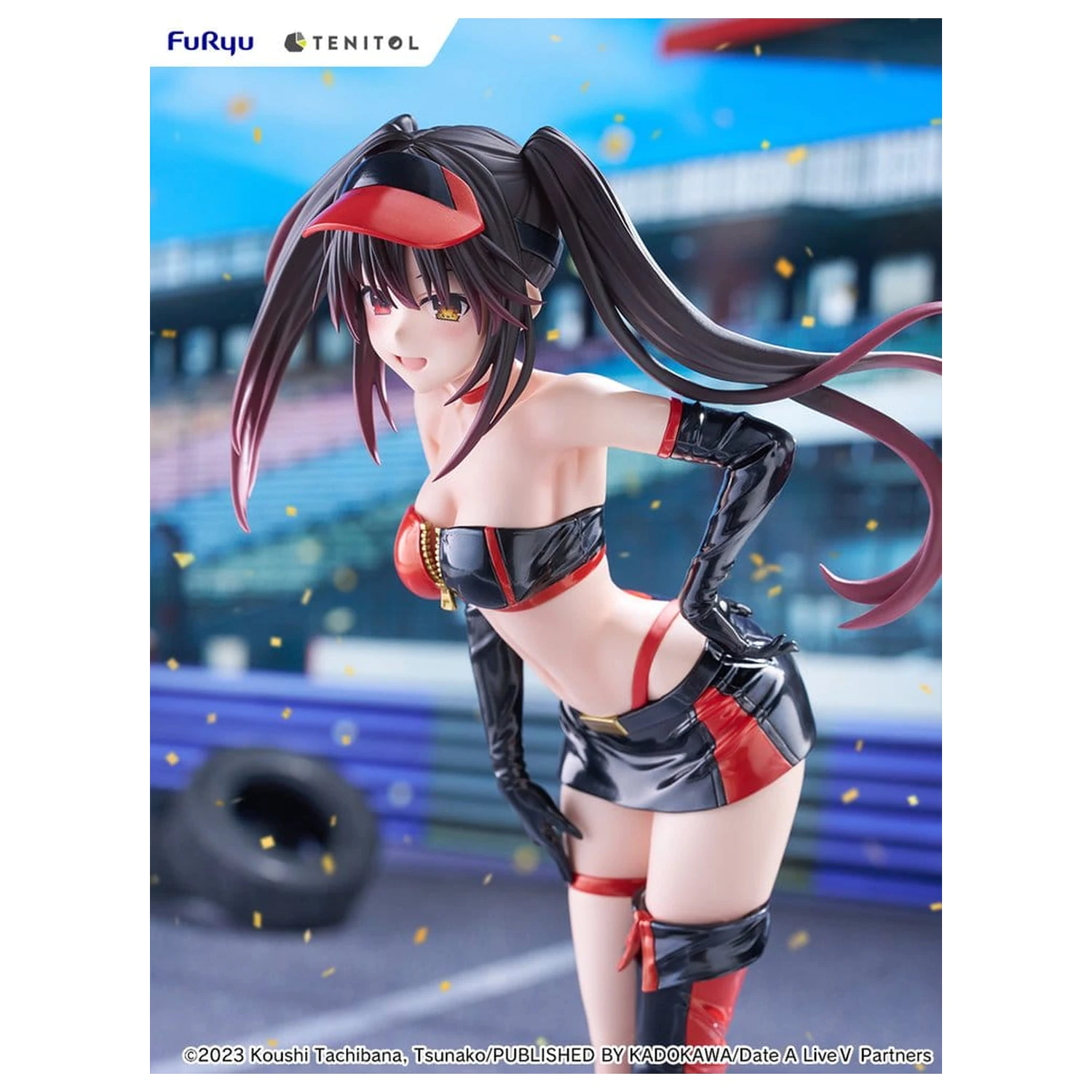 Date A Live V Tenitol Tall figurina PVC Kurumi Tokisaki Race Queen Ver. 29 cm poza produsului