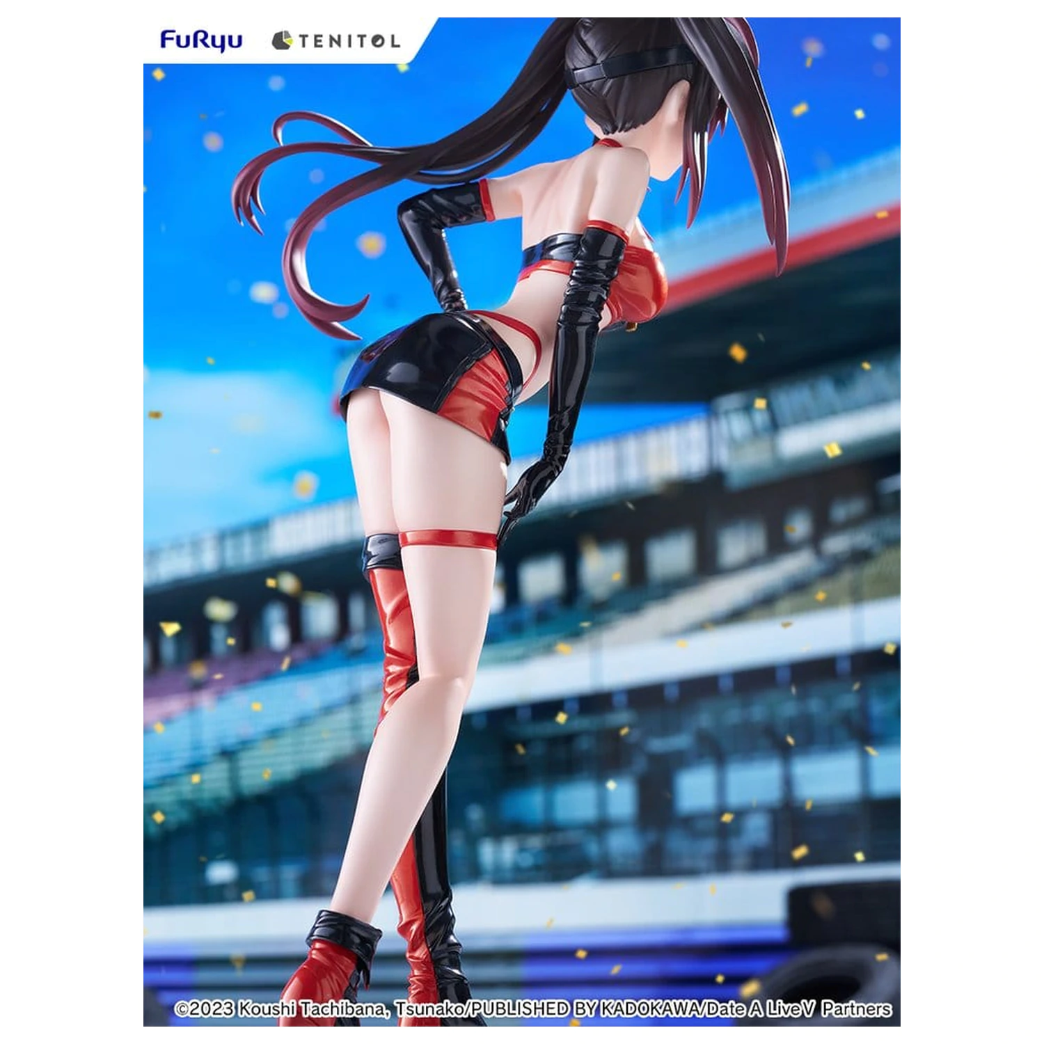 Date A Live V Tenitol Tall figurina PVC Kurumi Tokisaki Race Queen Ver. 29 cm poza produsului