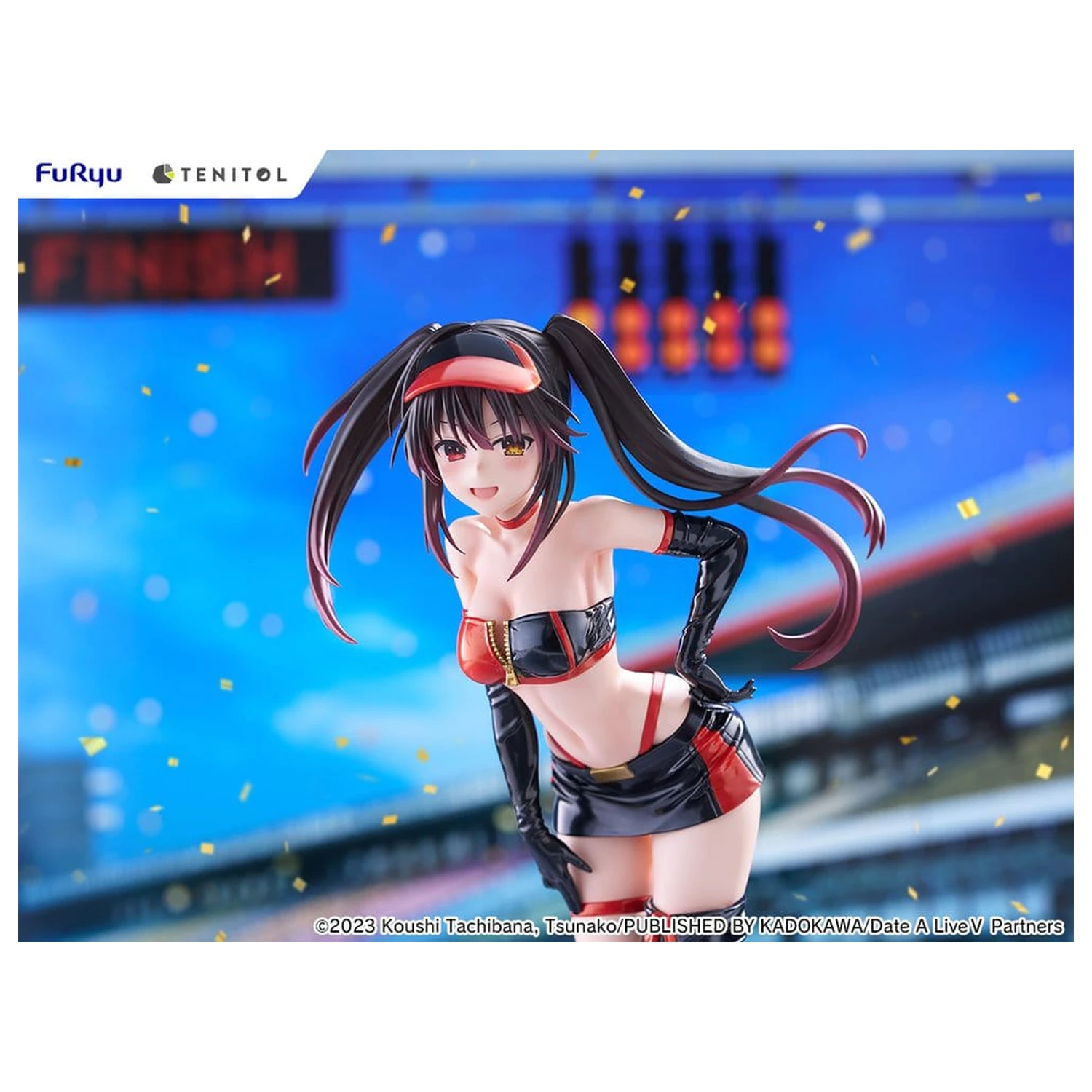 Date A Live V Tenitol Tall figurina PVC Kurumi Tokisaki Race Queen Ver. 29 cm poza produsului
