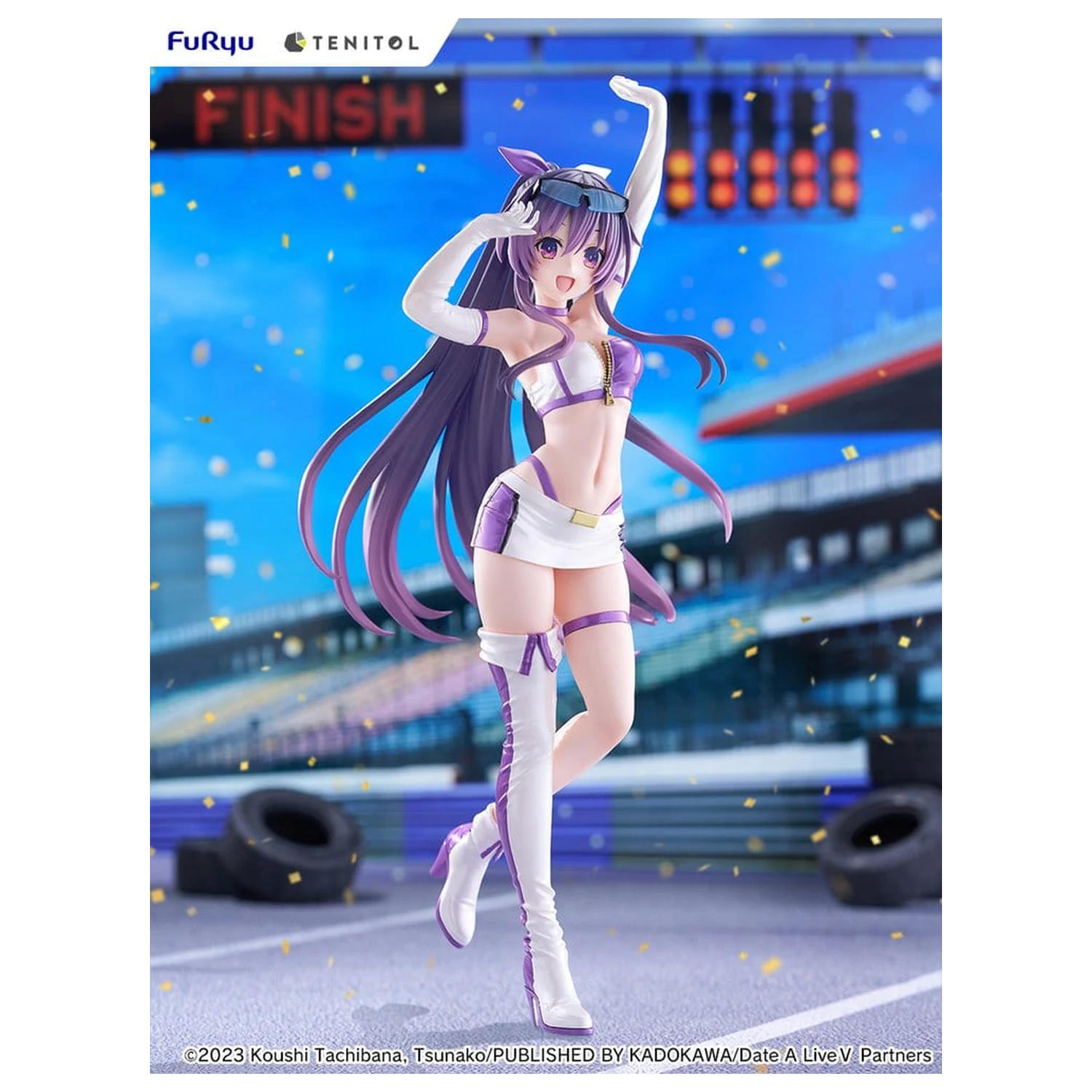 Date A Live V Tenitol Tall PVC Figura Tohka Yatogami Race Queen Ver. 30 cm poza produsului