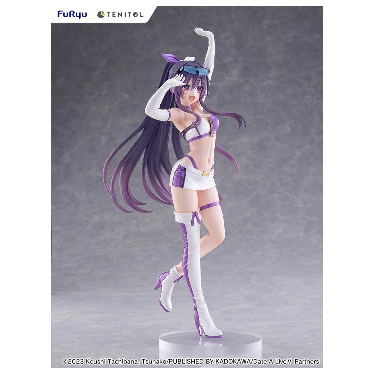 Date A Live V Tenitol Tall PVC Figura Tohka Yatogami Race Queen Ver. 30 cm poza produsului