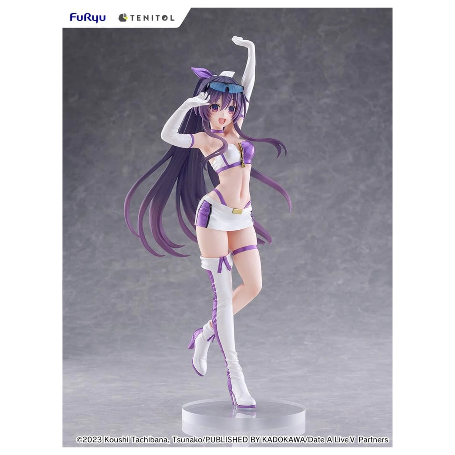 Date A Live V Tenitol Tall PVC Figura Tohka Yatogami Race Queen Ver. 30 cm poza produsului