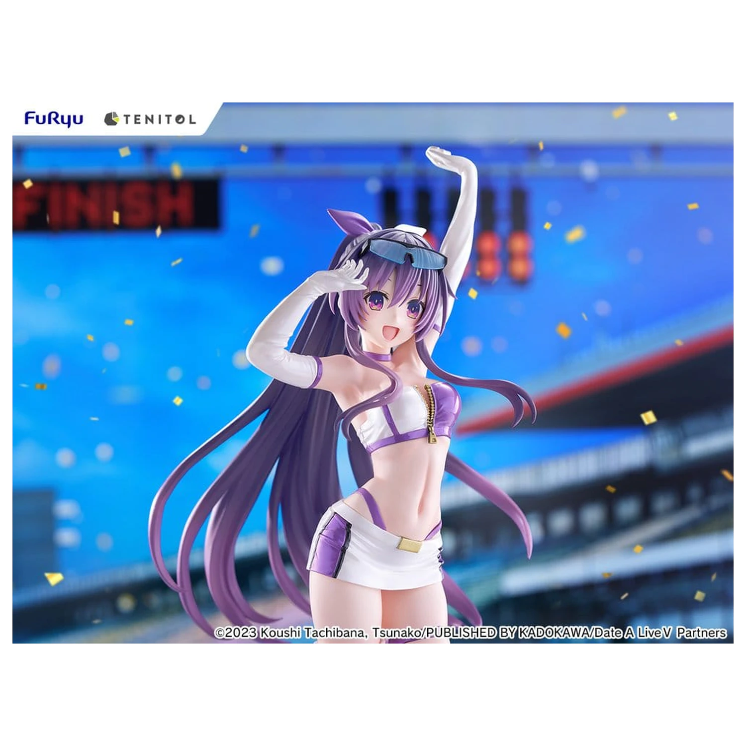 Date A Live V Tenitol Tall PVC Figura Tohka Yatogami Race Queen Ver. 30 cm poza produsului