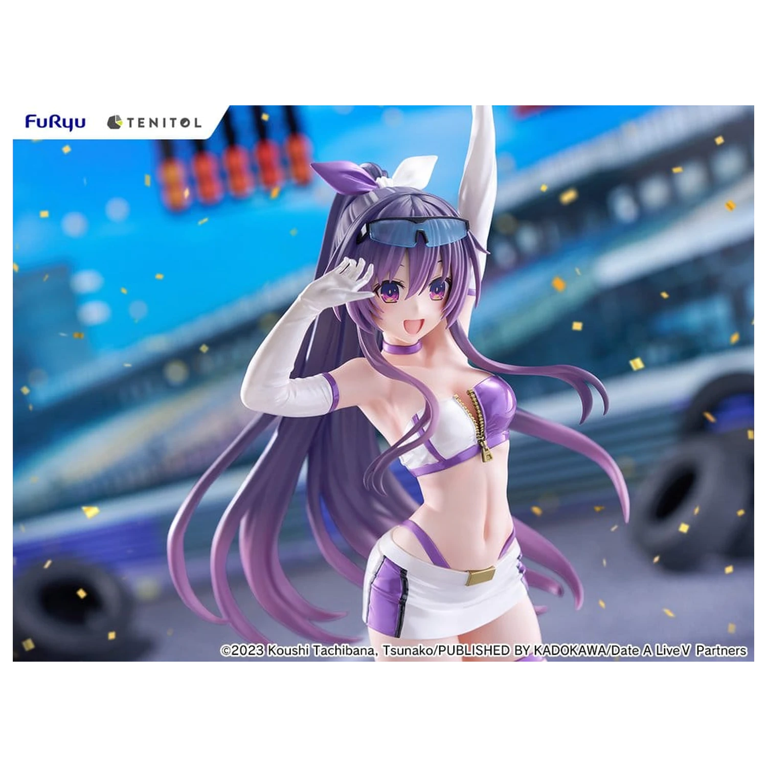 Date A Live V Tenitol Tall PVC Figura Tohka Yatogami Race Queen Ver. 30 cm poza produsului