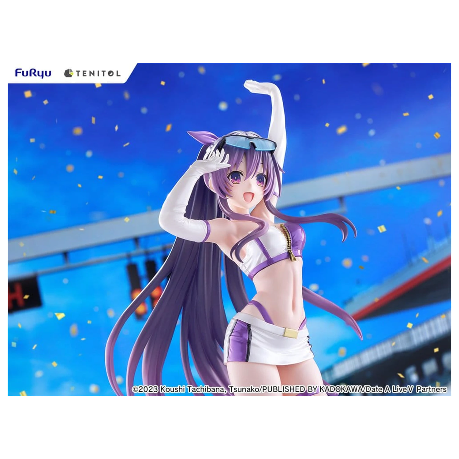 Date A Live V Tenitol Tall PVC Figura Tohka Yatogami Race Queen Ver. 30 cm poza produsului