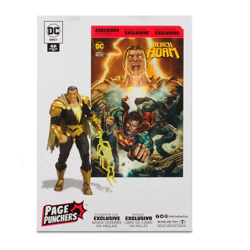 DC Black Adam Page Punchers Figurina de Acțiune Black Adam 18 cm poza produsului