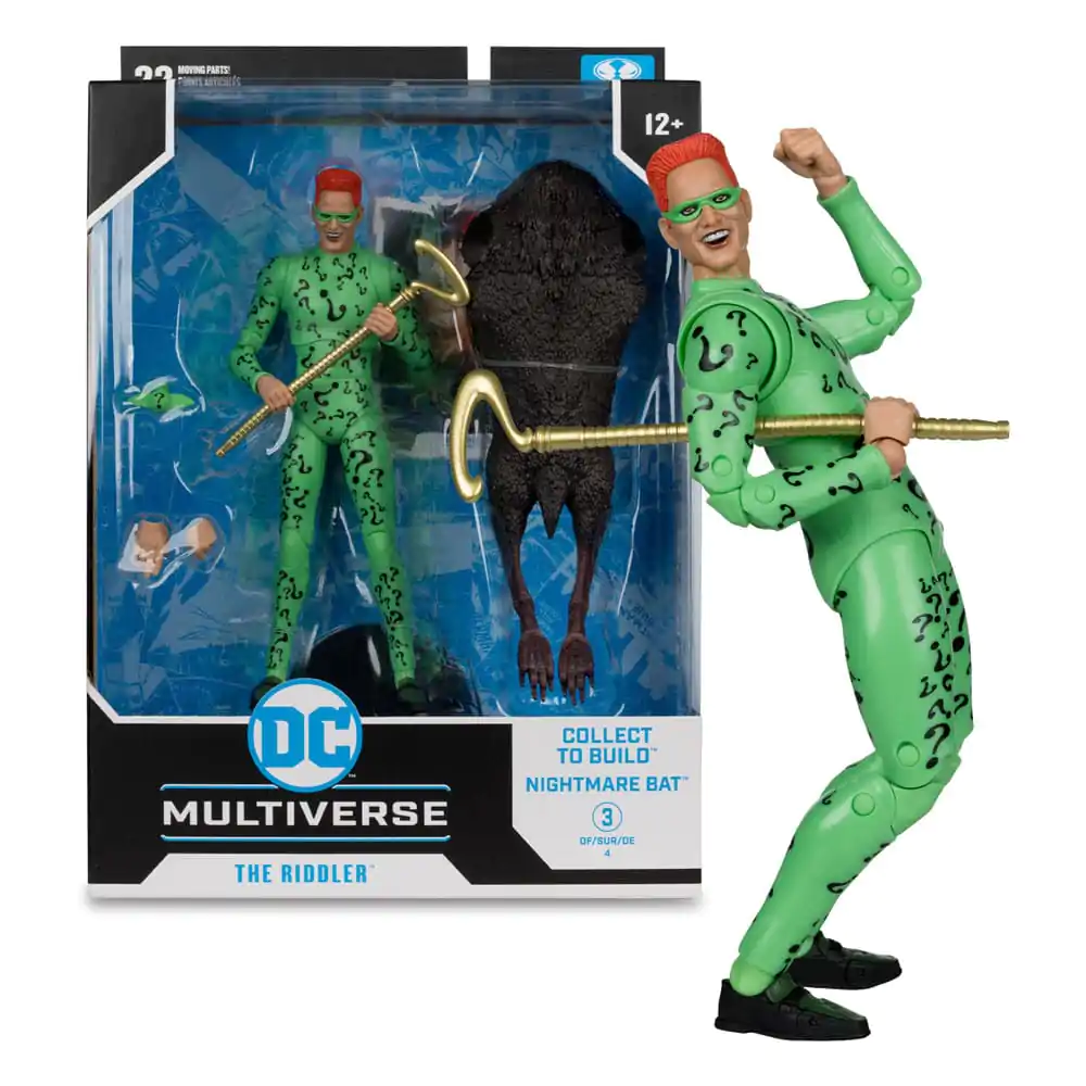 DC Build A Megafig Figura de actiune Batman Forever The Riddler (Gold Label) 18 cm poza produsului