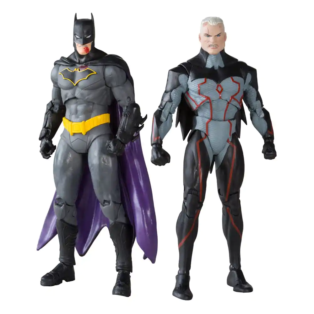 DC Collector Figurine de acțiune Pachet de 2 Omega (Unmasked) & Batman (Bloody)(Gold Label) 18 cm [AMBALAJ DETERIORAT] poza produsului