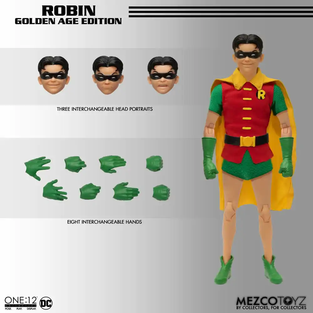 Figurină de acțiune DC Comics 1/12 Robin (Golden Age Edition) 16 cm poza produsului