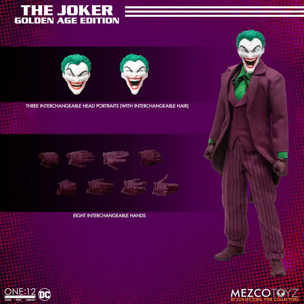 Figurină de acțiune DC Comics 1/12 The Joker (Golden Age Edition) 16 cm poza produsului