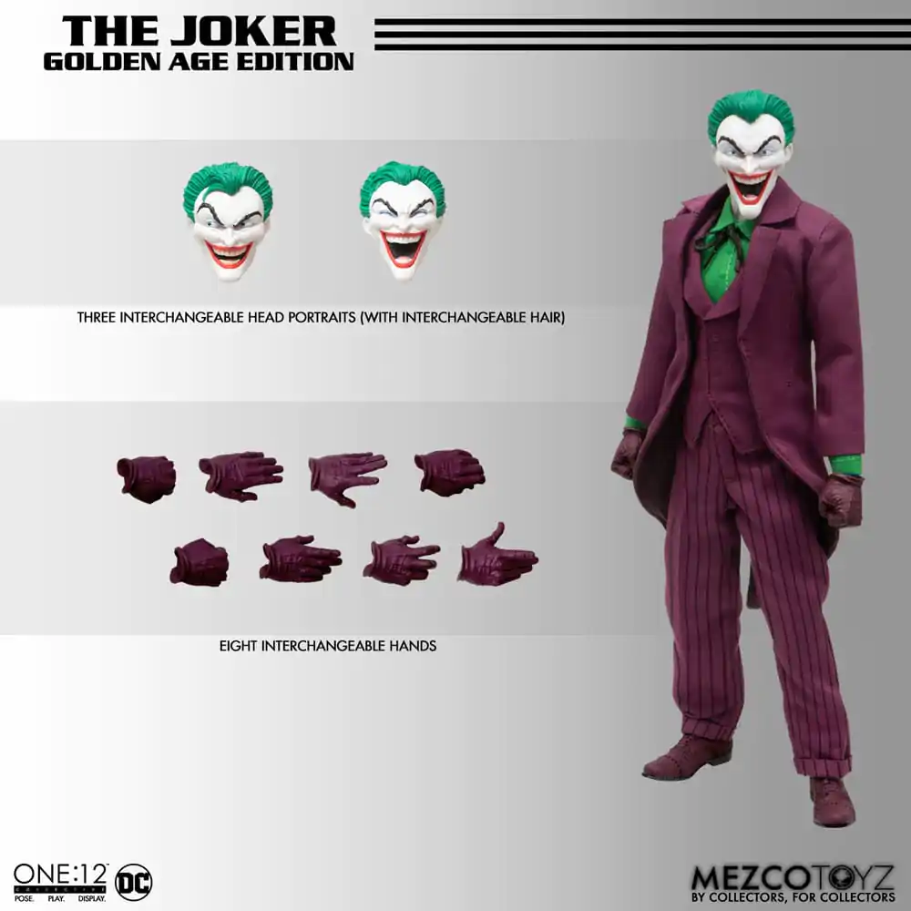 Figurină de acțiune DC Comics 1/12 The Joker (Golden Age Edition) 16 cm poza produsului