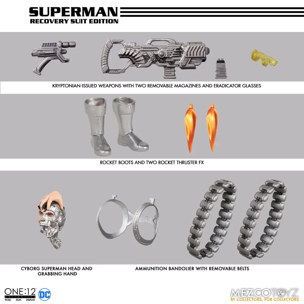 Figurină de acțiune DC Comics 1/12 Superman (Ediția Costum de Recuperare) 16 cm poza produsului