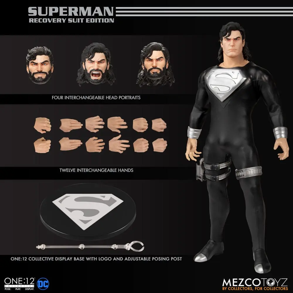 Figurină de acțiune DC Comics 1/12 Superman (Ediția Costum de Recuperare) 16 cm poza produsului