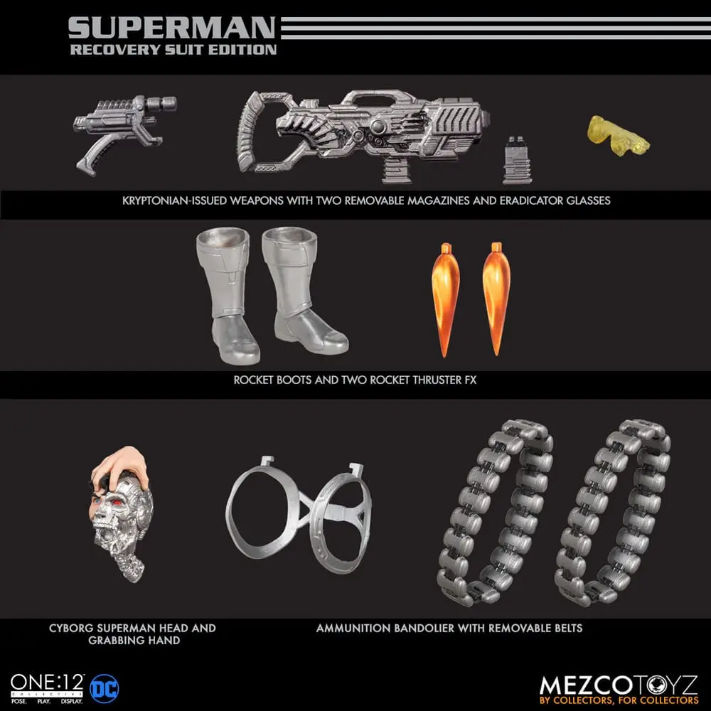 Figurină de acțiune DC Comics 1/12 Superman (Ediția Costum de Recuperare) 16 cm poza produsului