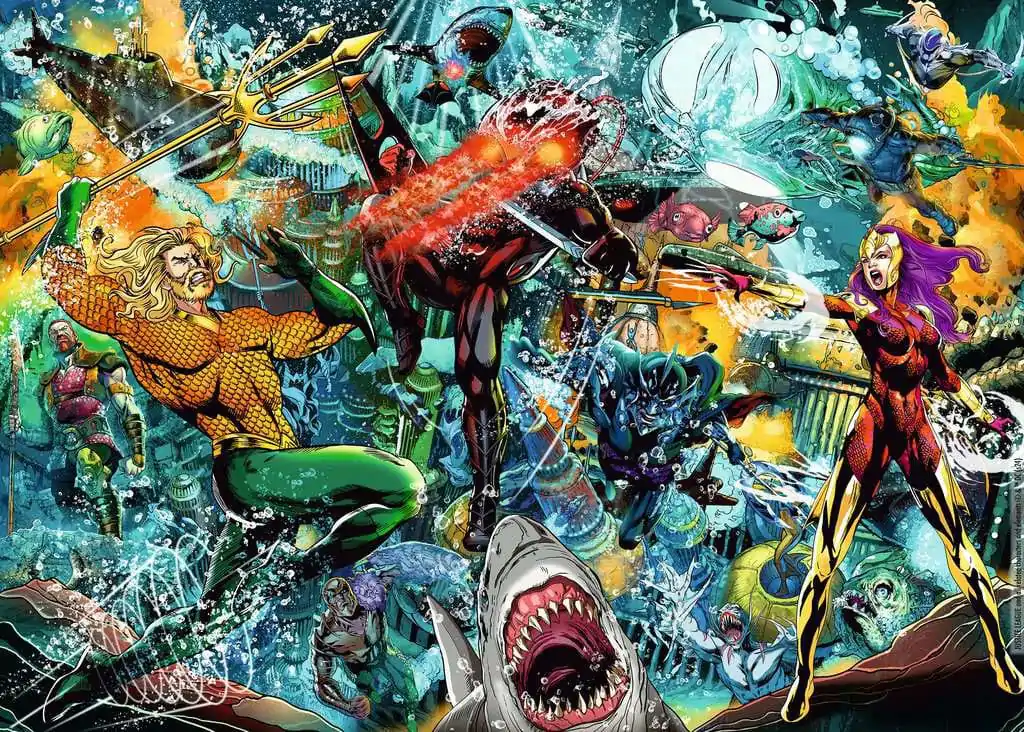 DC Comics Puzzle Aquaman (1000 piese) poza produsului