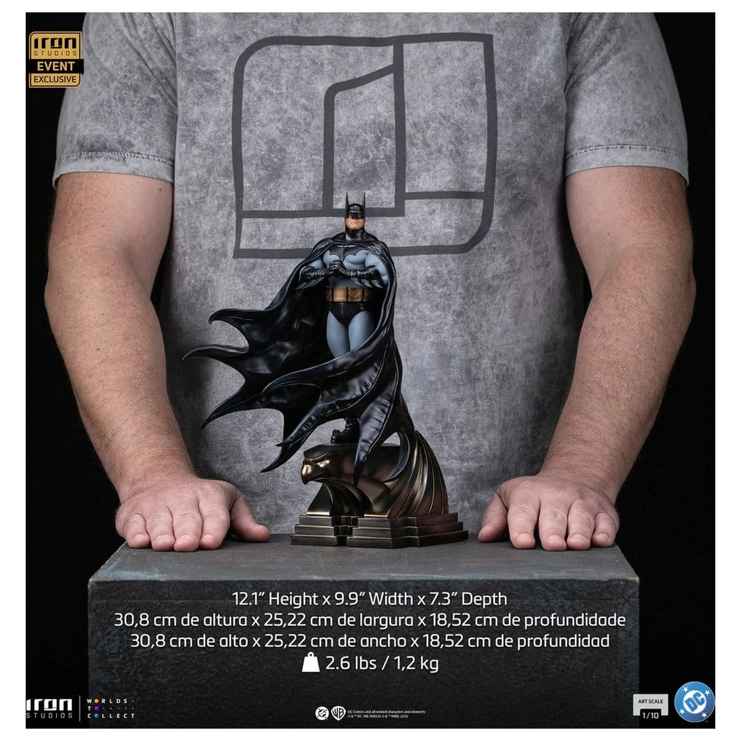 DC Comics Art Scale Statuie 1/10 Batman Trinity (CCXP Exclusive 2025) 31 cm poza produsului