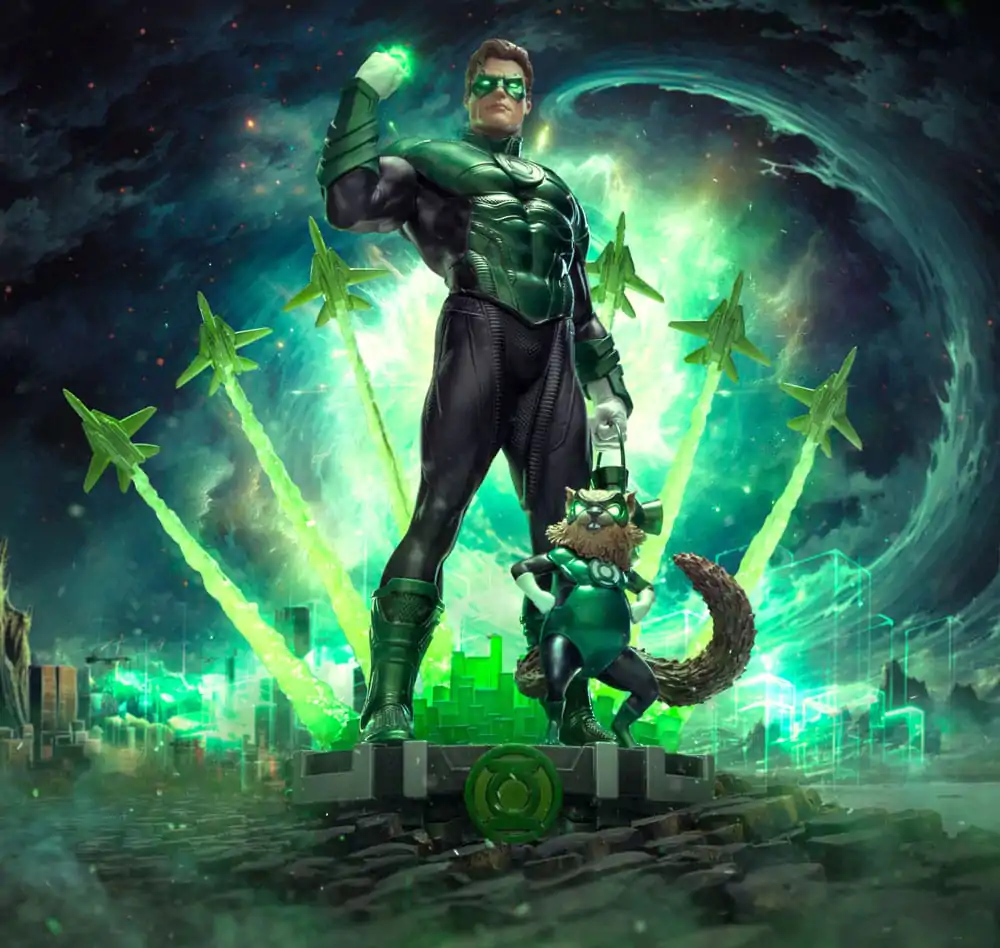 DC Comics Statuie de Lux Art Scale 1/10 Green Lantern Unleashed 24 cm poza produsului