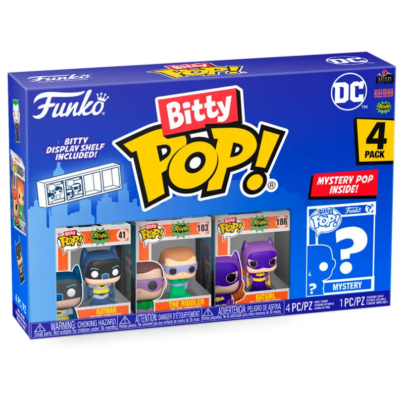 DC Bitty POP! Figurină Vinyl 4-Pack Batman Adam West 2,5 cm poza produsului