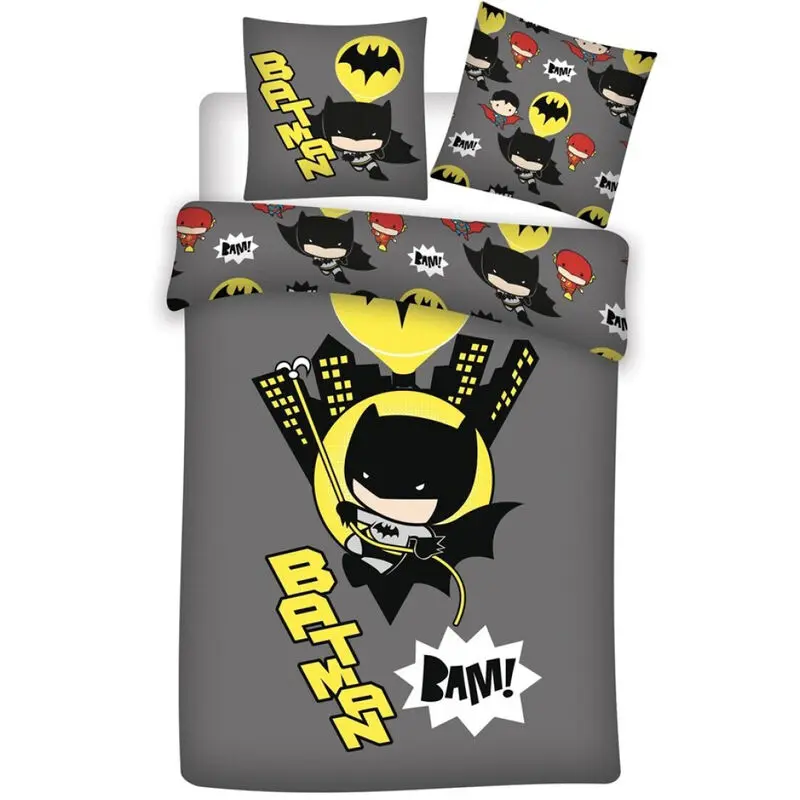 DC Comics Batman Chibi husa de pilota din microfibra pentru pat 90cm poza produsului