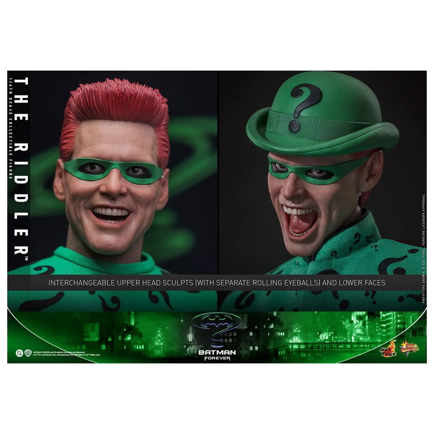 Figurina de actiune DC Comics Batman Forever Movie Masterpiece 1/6 Riddler 31 cm poza produsului