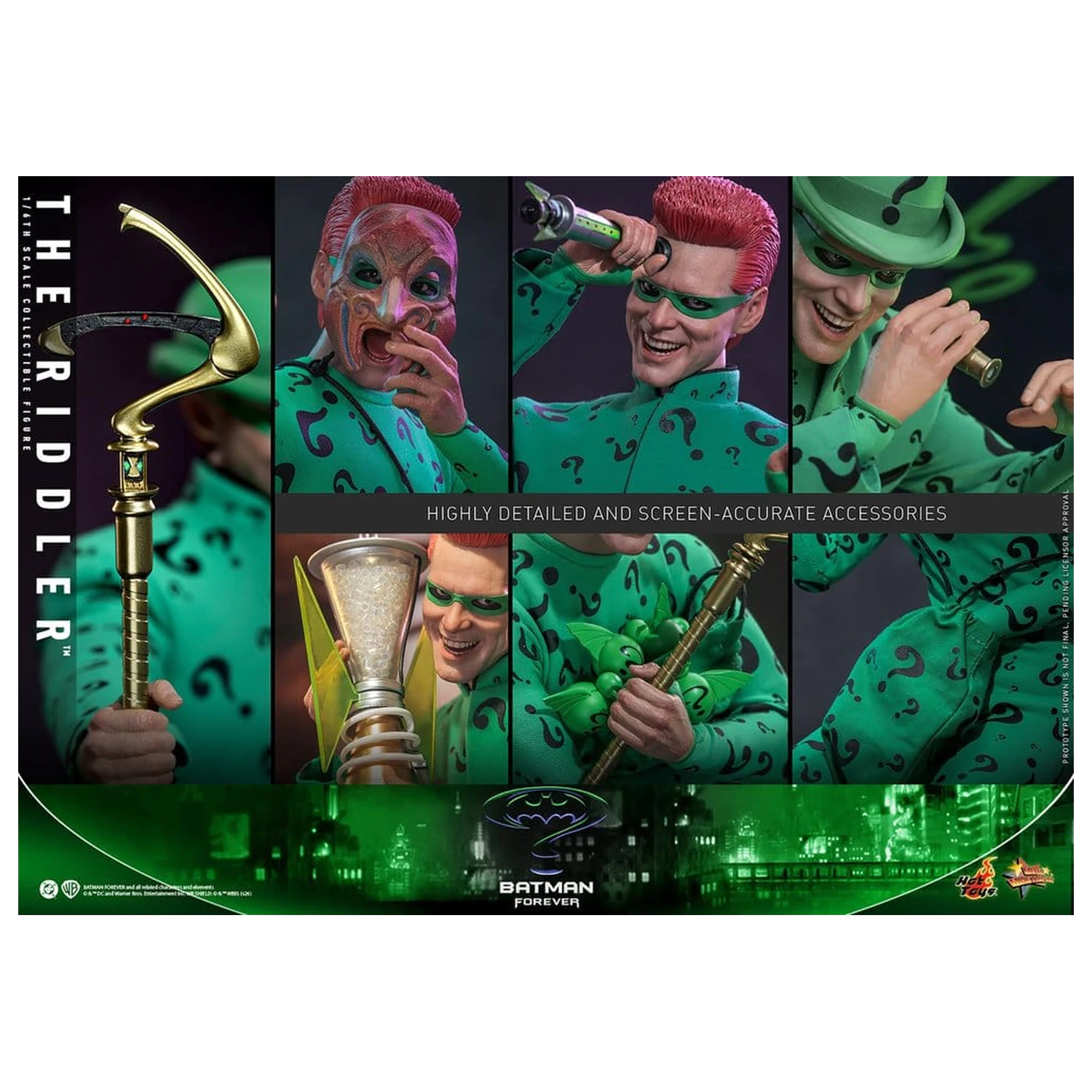 Figurina de actiune DC Comics Batman Forever Movie Masterpiece 1/6 Riddler 31 cm poza produsului