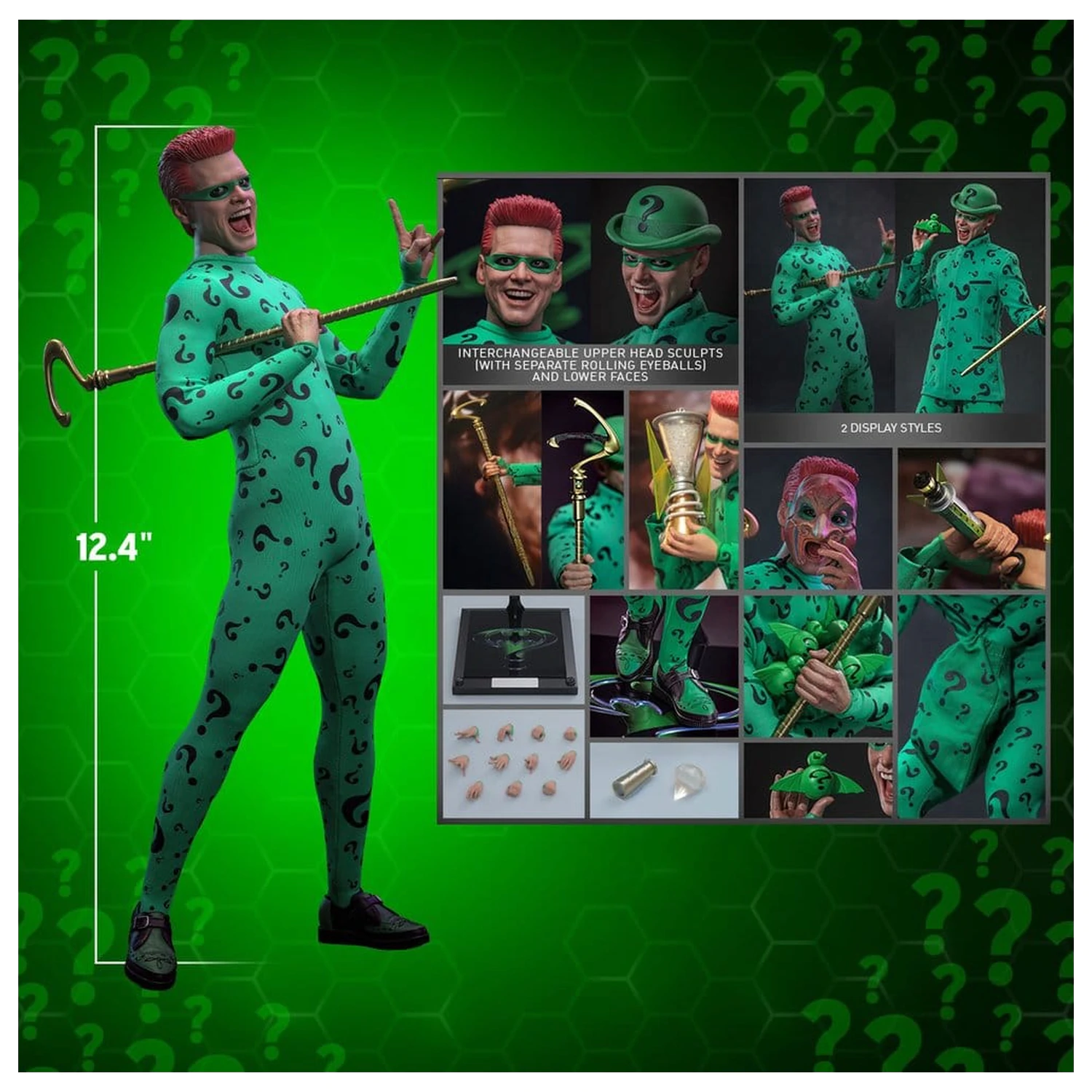 Figurina de actiune DC Comics Batman Forever Movie Masterpiece 1/6 Riddler 31 cm poza produsului