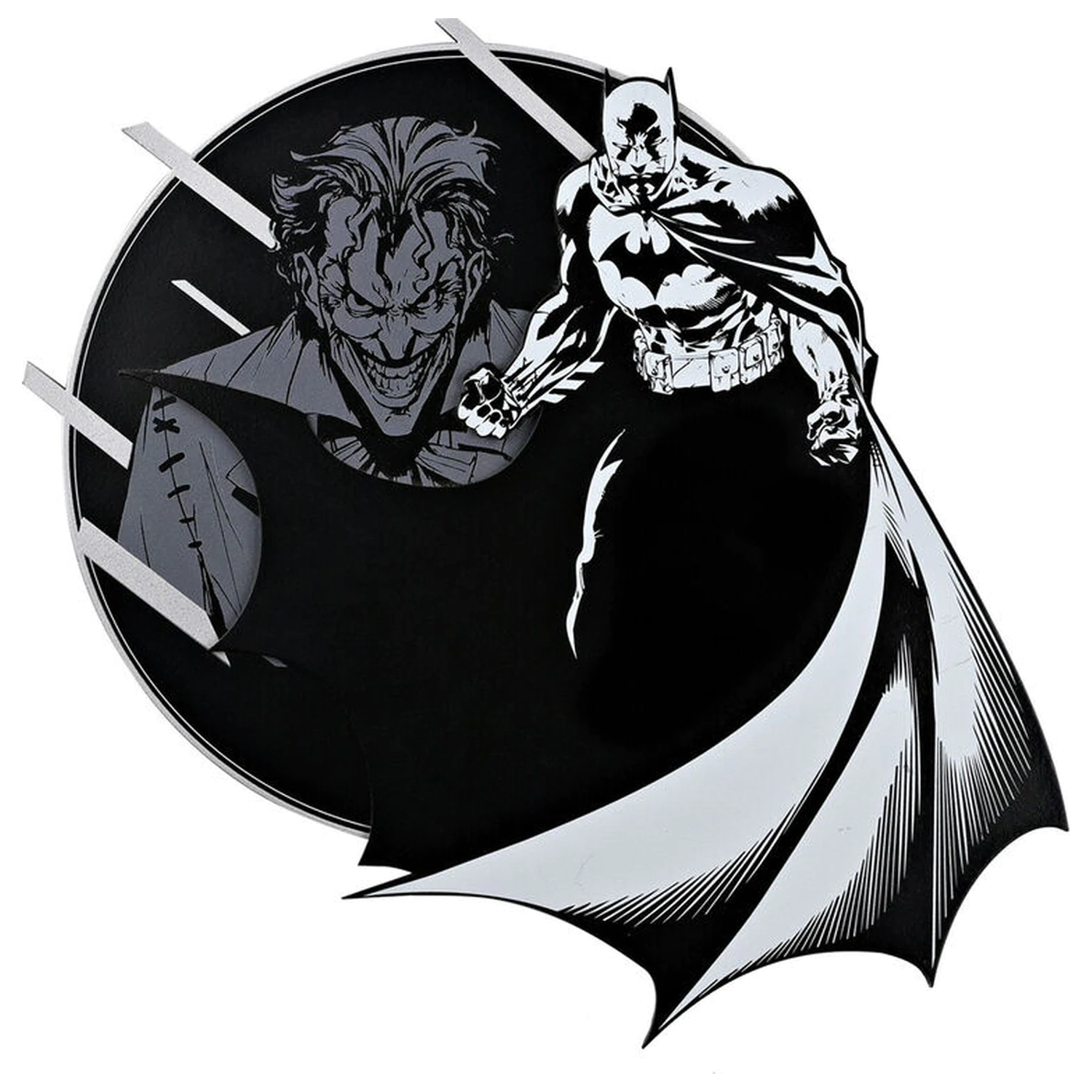 DC Comics Batman & Joker placă rotundă stratificată din lemn poza produsului