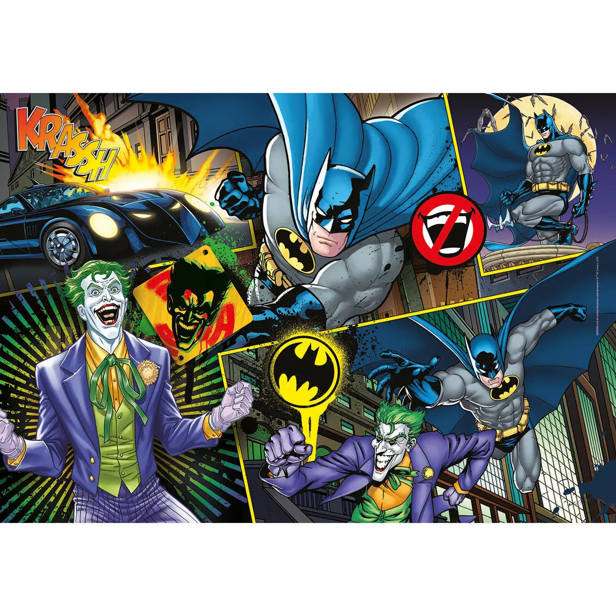 DC Comics Supercolor Puzzle cu piese Batman (104 piese) poza produsului