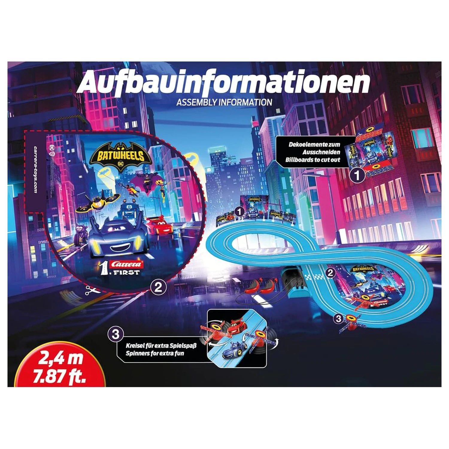 DC Comics Batwheels Ready to Roll circuit de curse poza produsului