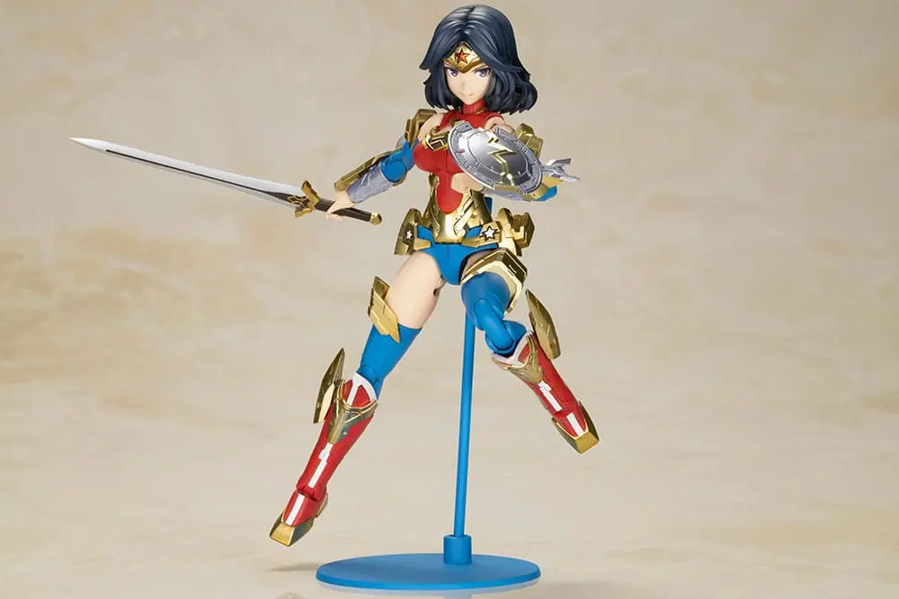 DC Comics Cross Frame Girl Plastic Model Kit Wonder Woman Humikane Shimada Ver. 16 cm poza produsului