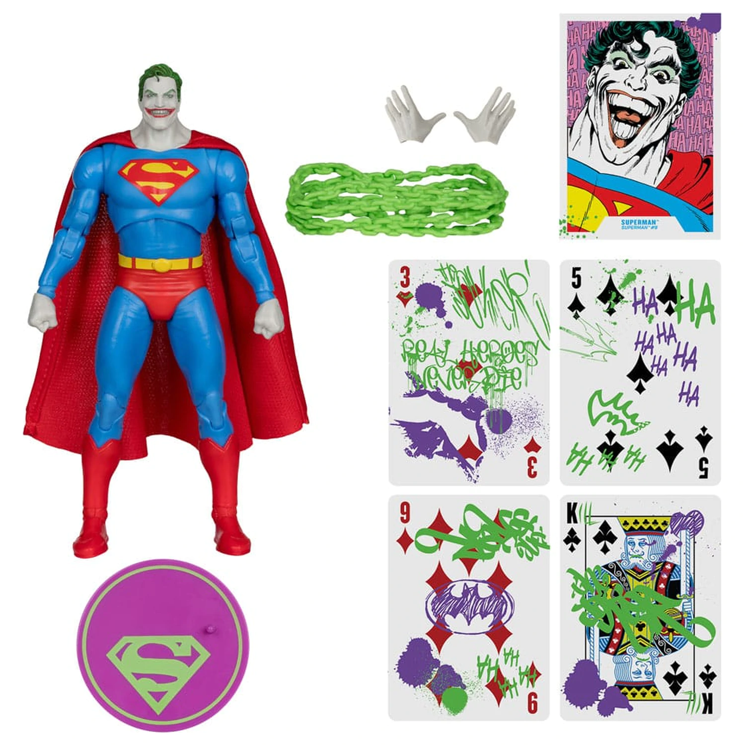 DC Comics DC Multiverse Figurina de acțiune Superman (Superman #9) (Jokerized) (Gold Label) 18 cm poza produsului