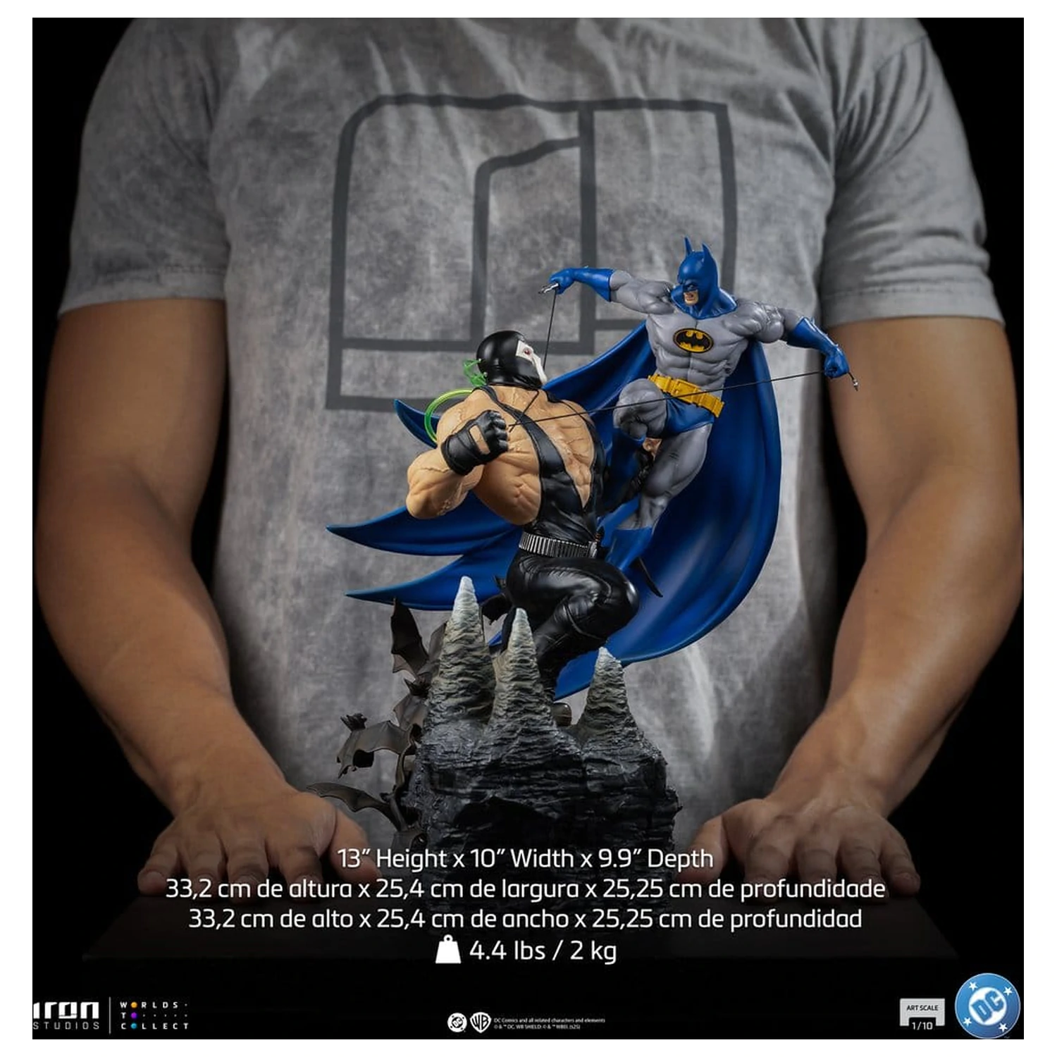 DC Comics Diorama 1/10 Batman vs Bane 33 cm poza produsului
