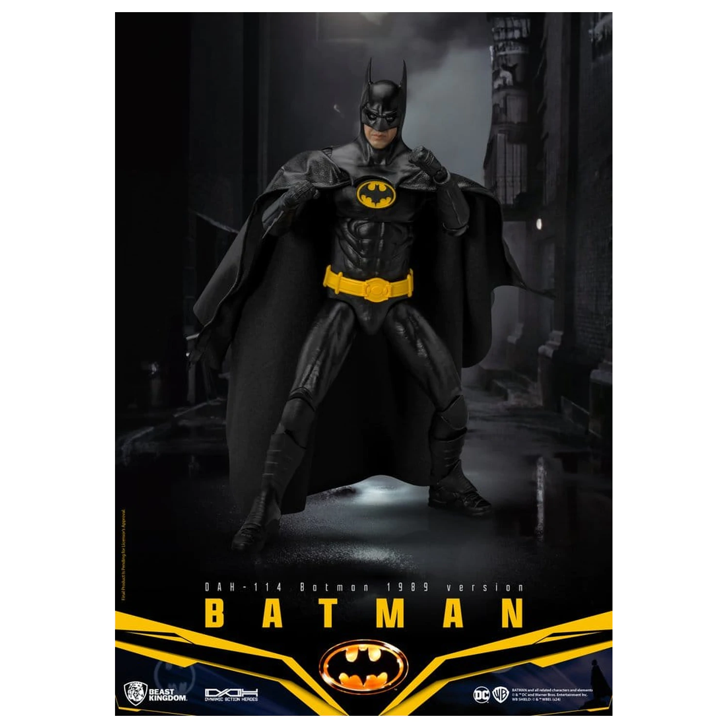 DC Comics Dynamic 8ction Heroes figurina de actiune Batman 1989 Standard Version 21 cm poza produsului