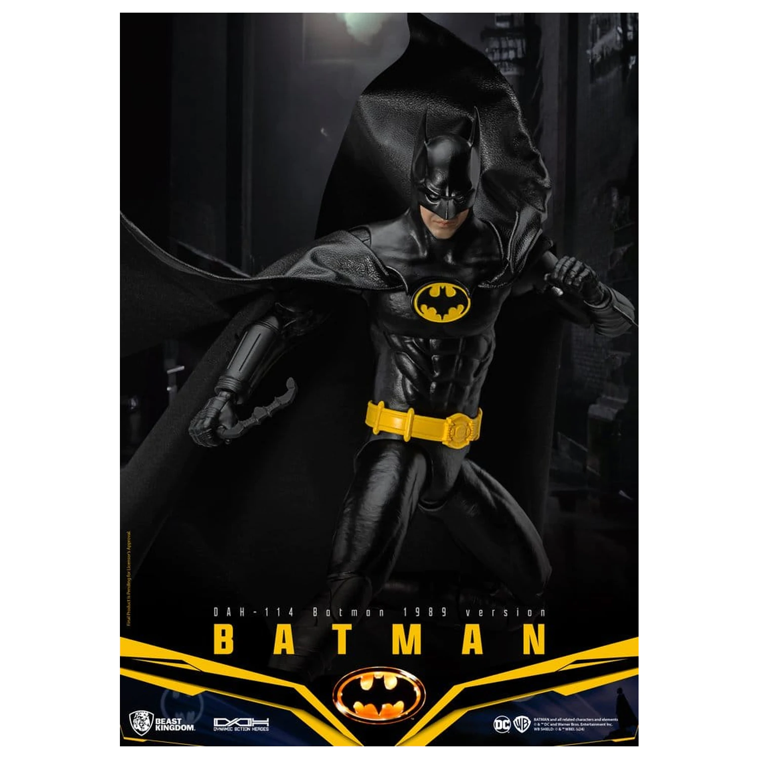 DC Comics Dynamic 8ction Heroes figurina de actiune Batman 1989 Standard Version 21 cm poza produsului