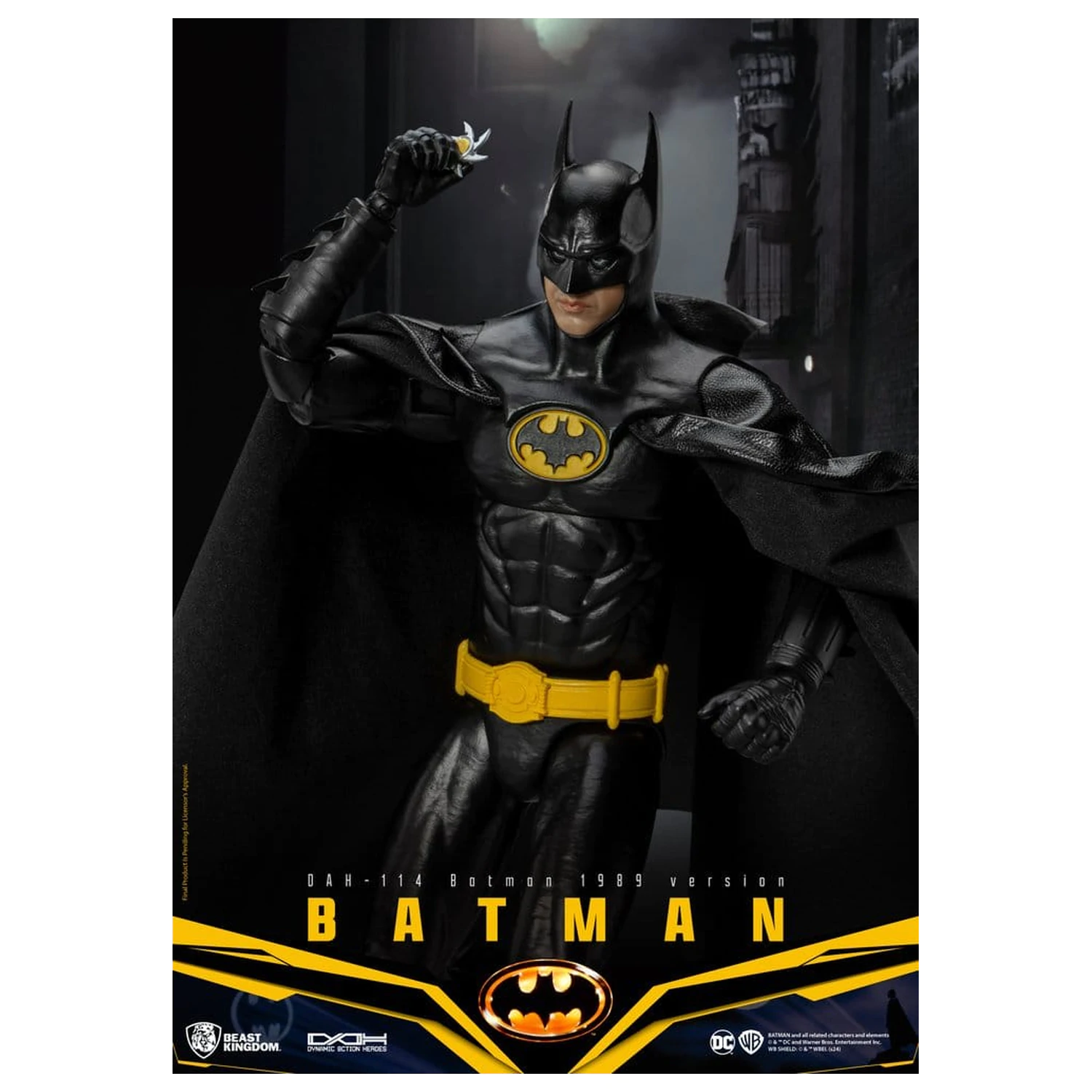 DC Comics Dynamic 8ction Heroes figurina de actiune Batman 1989 Standard Version 21 cm poza produsului
