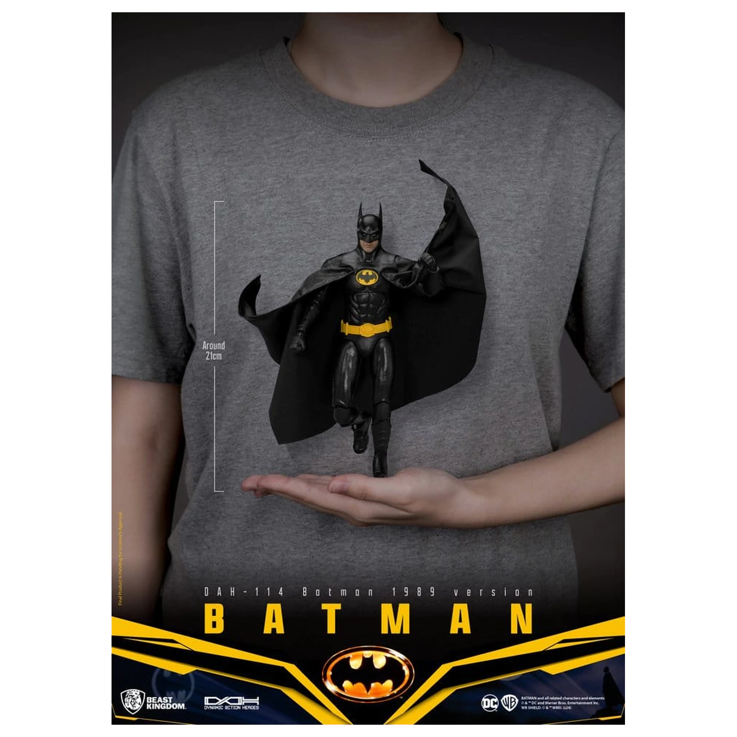 DC Comics Dynamic 8ction Heroes figurina de actiune Batman 1989 Standard Version 21 cm poza produsului
