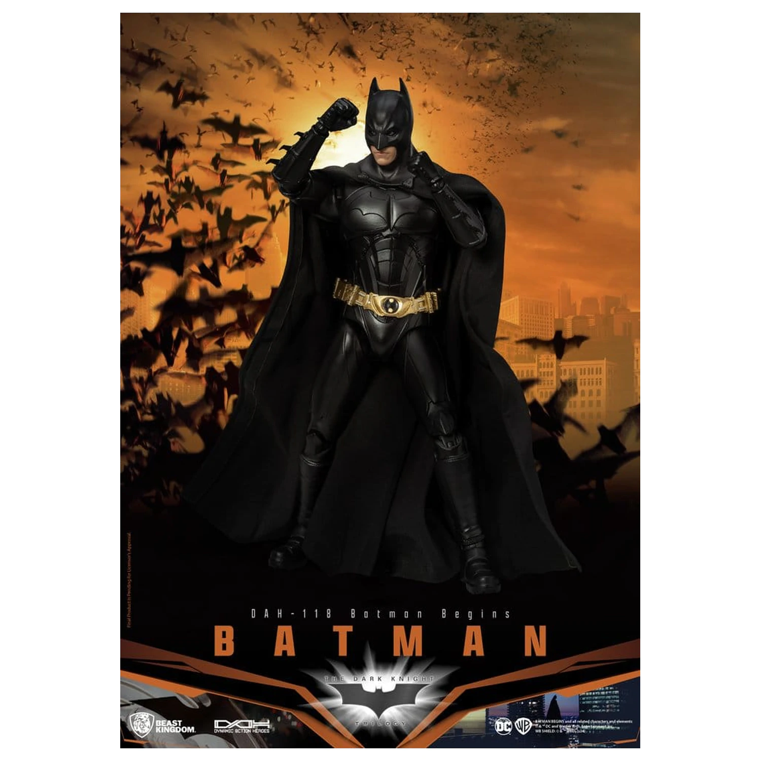 DC Comics Dynamic 8ction Heroes figurina de actiune Batman (Batman Begins) 21 cm poza produsului