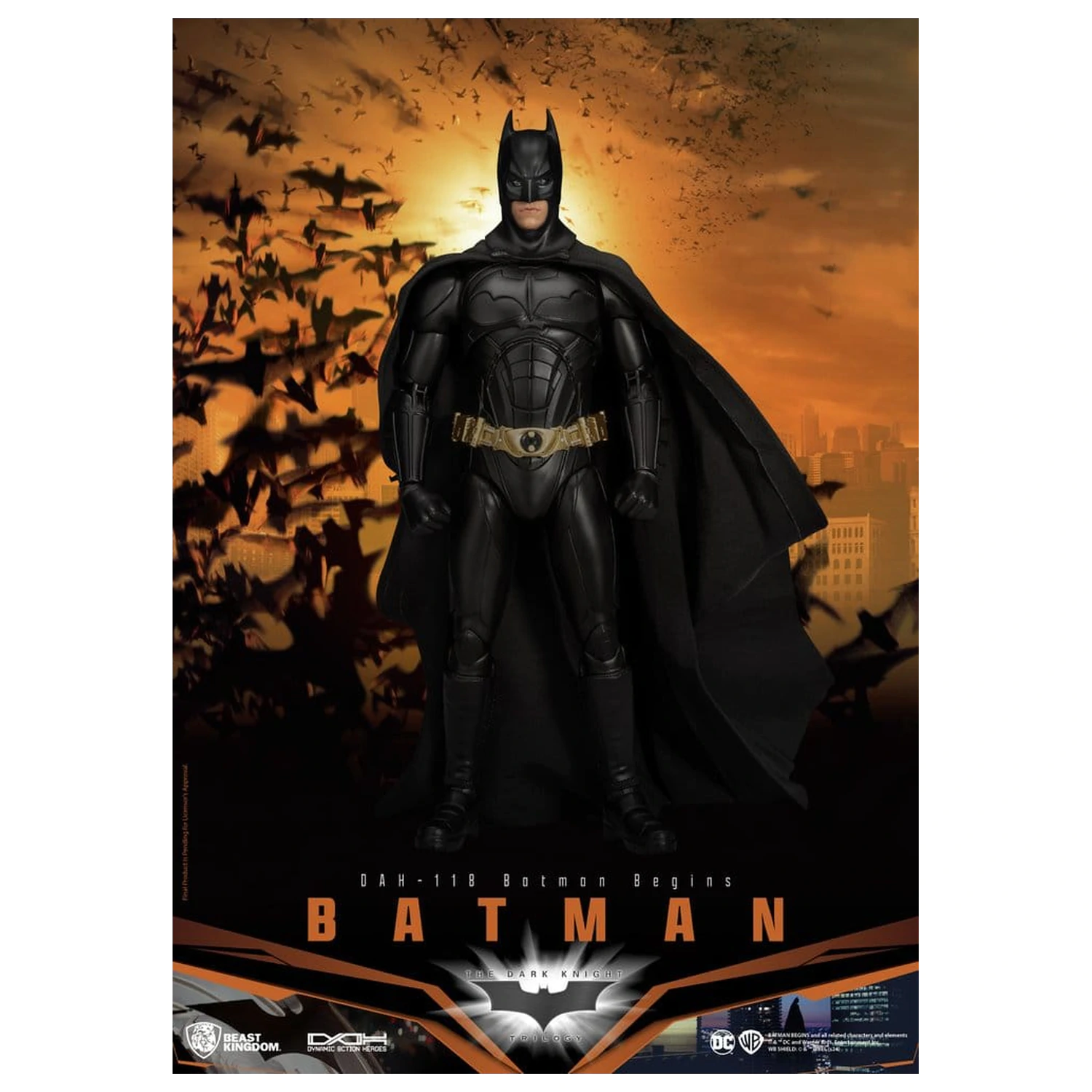 DC Comics Dynamic 8ction Heroes figurina de actiune Batman (Batman Begins) 21 cm poza produsului