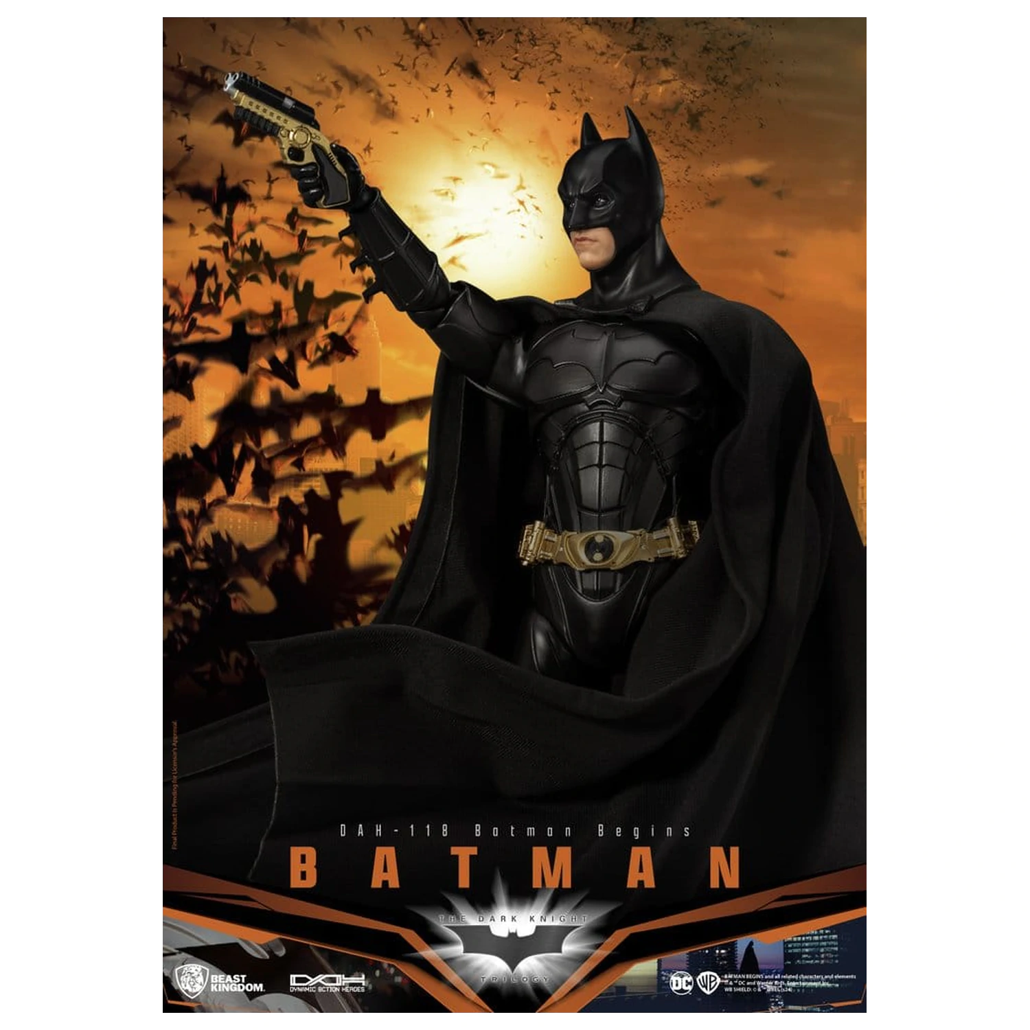 DC Comics Dynamic 8ction Heroes figurina de actiune Batman (Batman Begins) 21 cm poza produsului