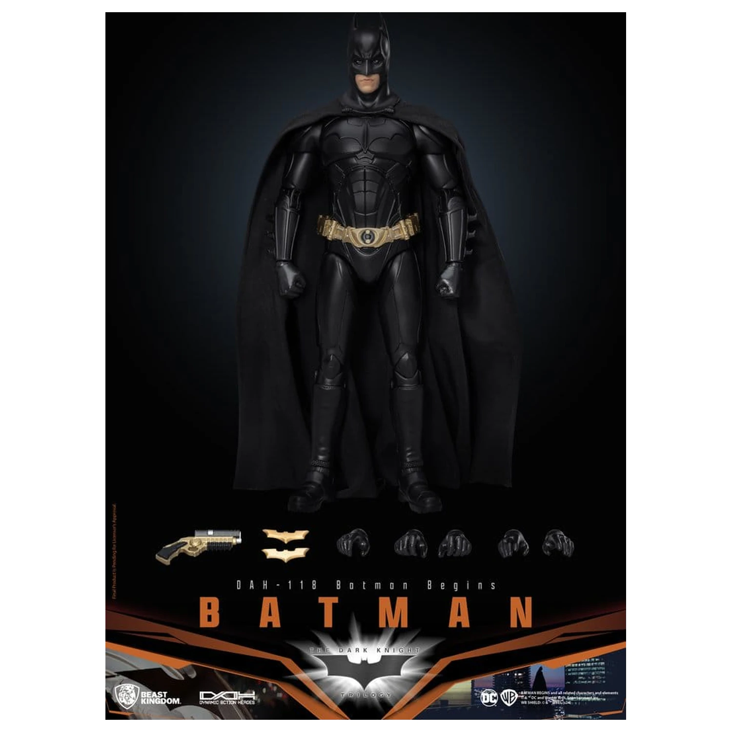 DC Comics Dynamic 8ction Heroes figurina de actiune Batman (Batman Begins) 21 cm poza produsului
